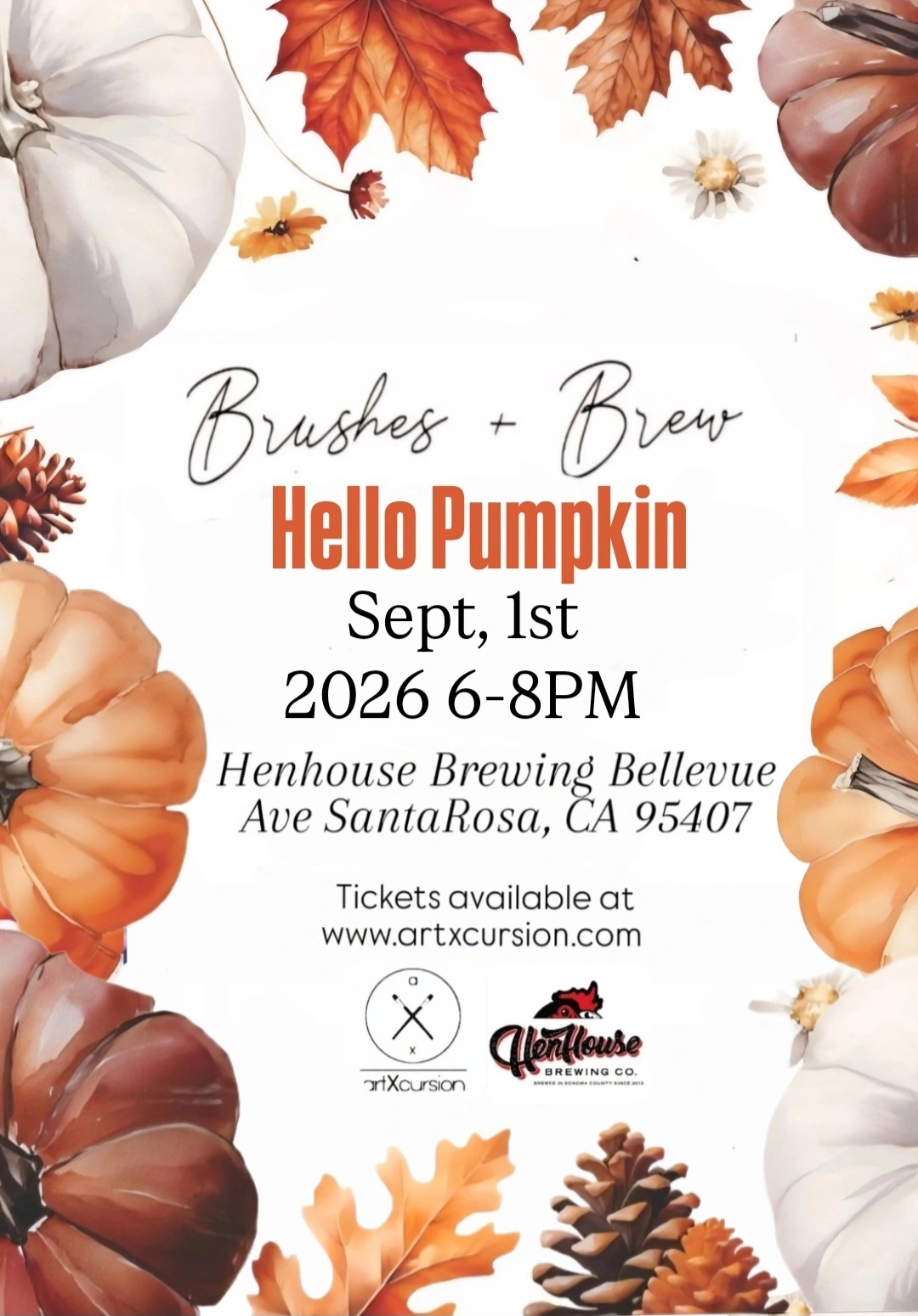 Brushes+Brew: Hello Pumpkin