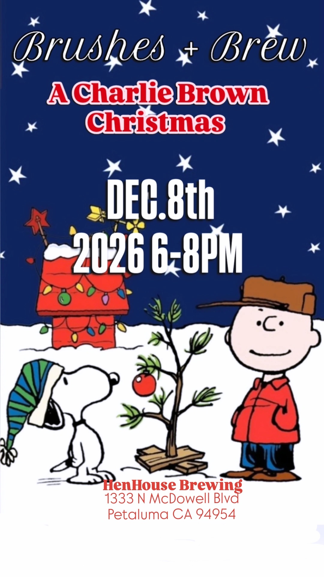Brushes + Brew A Charlie Brown Christmas