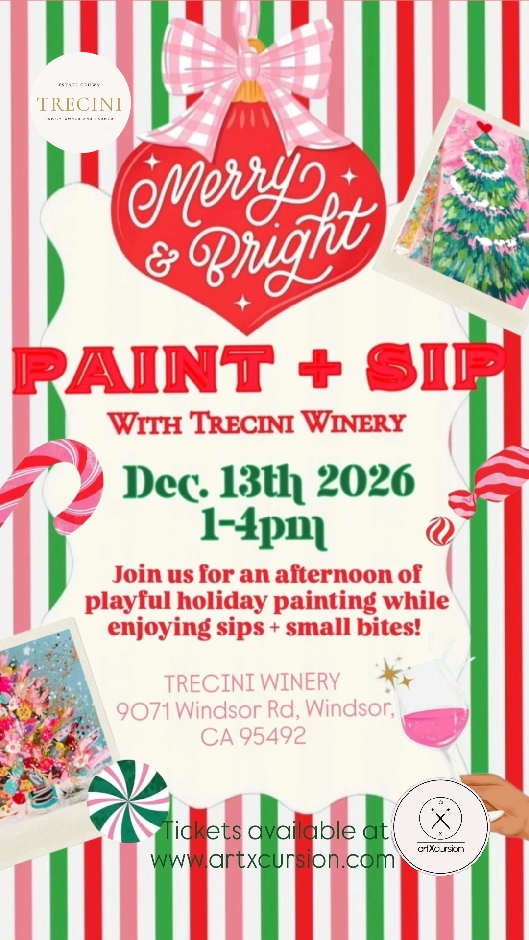 MERRY & BRIGHT, Paint + Sip